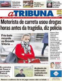 Capa do jornal A Tribuna 04/07/2017