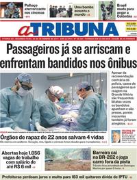 Capa do jornal A Tribuna 04/09/2017