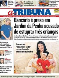 Capa do jornal A Tribuna 05/08/2017