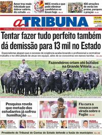 Capa do jornal A Tribuna 05/11/2017