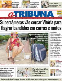 Capa do jornal A Tribuna 07/11/2017