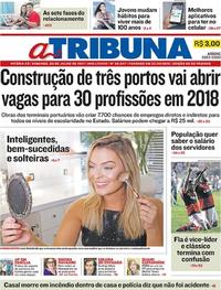 Capa do jornal A Tribuna 09/07/2017