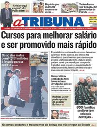 Capa do jornal A Tribuna 09/09/2017