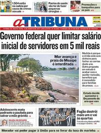 Capa do jornal A Tribuna 11/08/2017