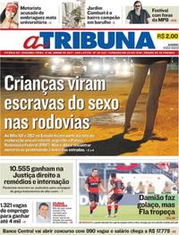 Capa do jornal A Tribuna 12/06/2017