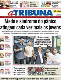 Capa do jornal A Tribuna 14/05/2017