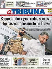 Capa do jornal A Tribuna 15/11/2017