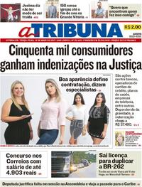 Capa do jornal A Tribuna 16/05/2017