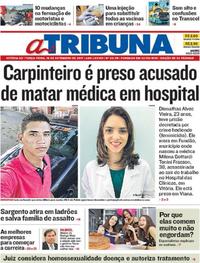 Capa do jornal A Tribuna 19/09/2017