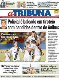 Capa do jornal A Tribuna 19/10/2017