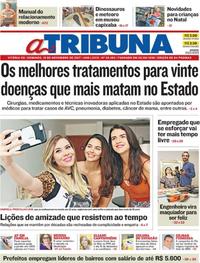 Capa do jornal A Tribuna 19/11/2017