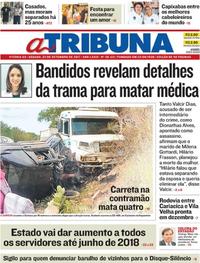 Capa do jornal A Tribuna 23/09/2017