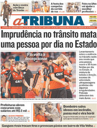 Capa do jornal A Tribuna 23/10/2017