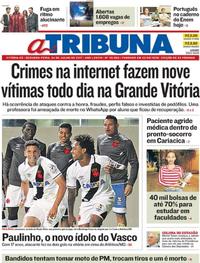 Capa do jornal A Tribuna 24/07/2017
