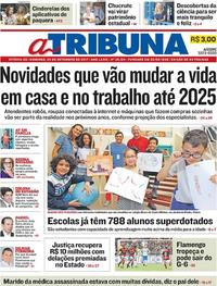 Capa do jornal A Tribuna 24/09/2017