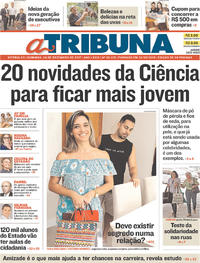 Capa do jornal A Tribuna 24/12/2017
