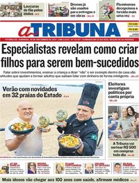 Capa do jornal A Tribuna 26/11/2017