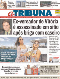 Capa do jornal A Tribuna 27/12/2017