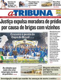 Capa do jornal A Tribuna 28/09/2017