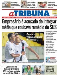 Capa do jornal A Tribuna 01/02/2018
