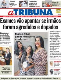Capa do jornal A Tribuna 01/05/2018