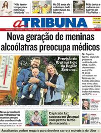 Capa do jornal A Tribuna 02/06/2018