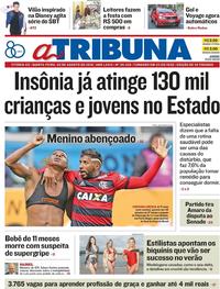 Capa do jornal A Tribuna 02/08/2018