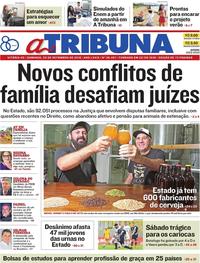 Capa do jornal A Tribuna 02/09/2018