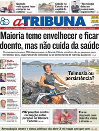 Capa do jornal A Tribuna 02/12/2018
