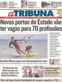 Capa do jornal A Tribuna 03/03/2018