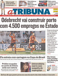Capa do jornal A Tribuna 03/05/2018