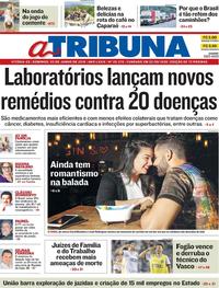 Capa do jornal A Tribuna 03/06/2018