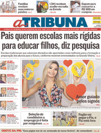 Capa do jornal A Tribuna 04/02/2018