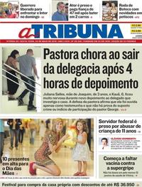 Capa do jornal A Tribuna 04/05/2018