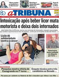 Capa do jornal A Tribuna 04/10/2018