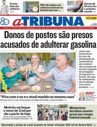 Capa do jornal A Tribuna 04/12/2018