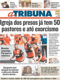 Capa do jornal A Tribuna 05/02/2018