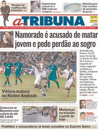 Capa do jornal A Tribuna 05/03/2018