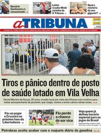 Capa do jornal A Tribuna 05/06/2018