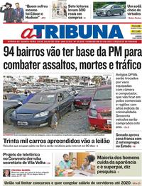 Capa do jornal A Tribuna 05/07/2018
