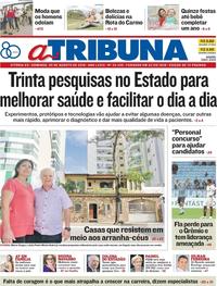 Capa do jornal A Tribuna 05/08/2018