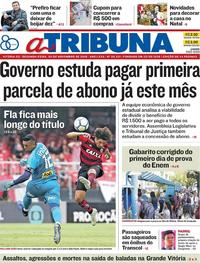 Capa do jornal A Tribuna 05/11/2018