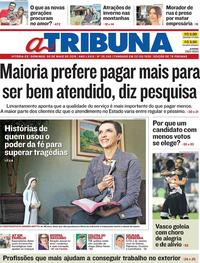 Capa do jornal A Tribuna 06/05/2018