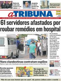 Capa do jornal A Tribuna 06/06/2018