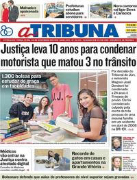 Capa do jornal A Tribuna 06/11/2018