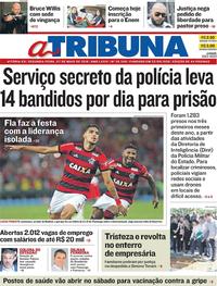 Capa do jornal A Tribuna 07/05/2018