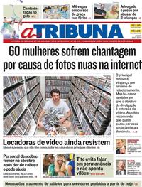 Capa do jornal A Tribuna 07/07/2018