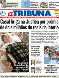 Capa do jornal A Tribuna 08/09/2018