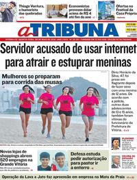 Capa do jornal A Tribuna 09/05/2018