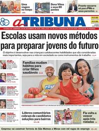 Capa do jornal A Tribuna 09/09/2018